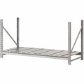 Global Industrial Additional Shelf, Extra Heavy Duty Rack, Steel Deck, 96inW x 24inD, Gray 504350A